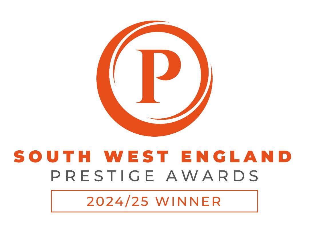 South West England Prestige Awards 2024/25 winner badge with orange “P” logo