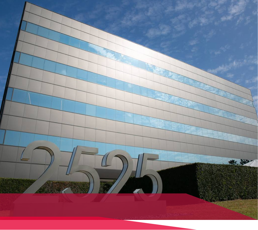 A large building with the number 2525 in front of it