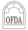 OFDA logo with an arched window design and letters in a bordered square