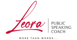 Leora Public Speaking Coach more than words logo