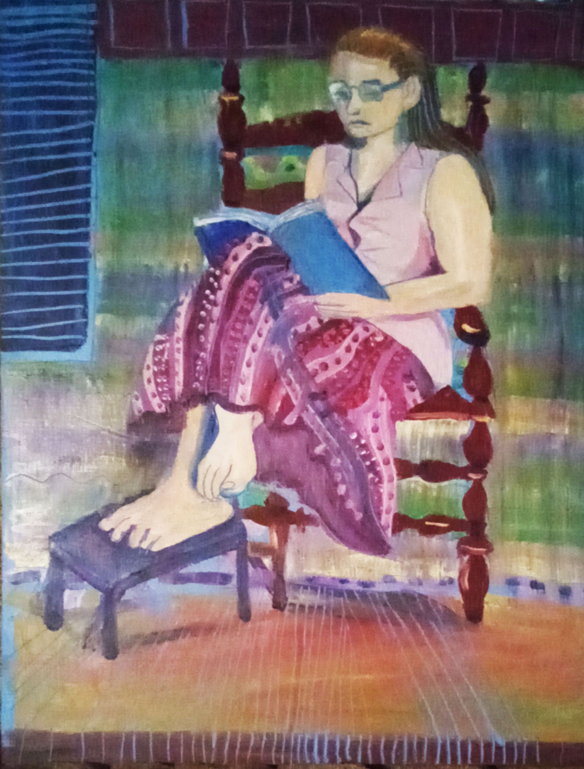 18”x24”  oil paint & cold wax on painted birch panel $999.00