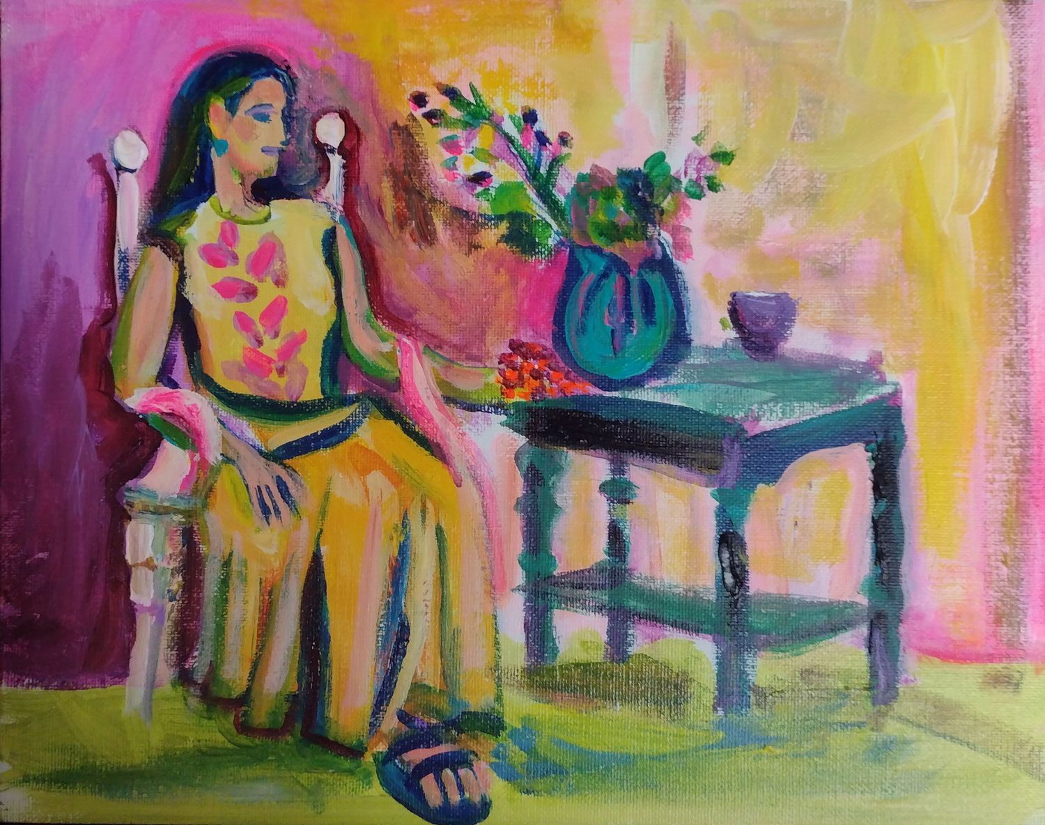 11” x 14”  oil on stretched canvas -original $175.00