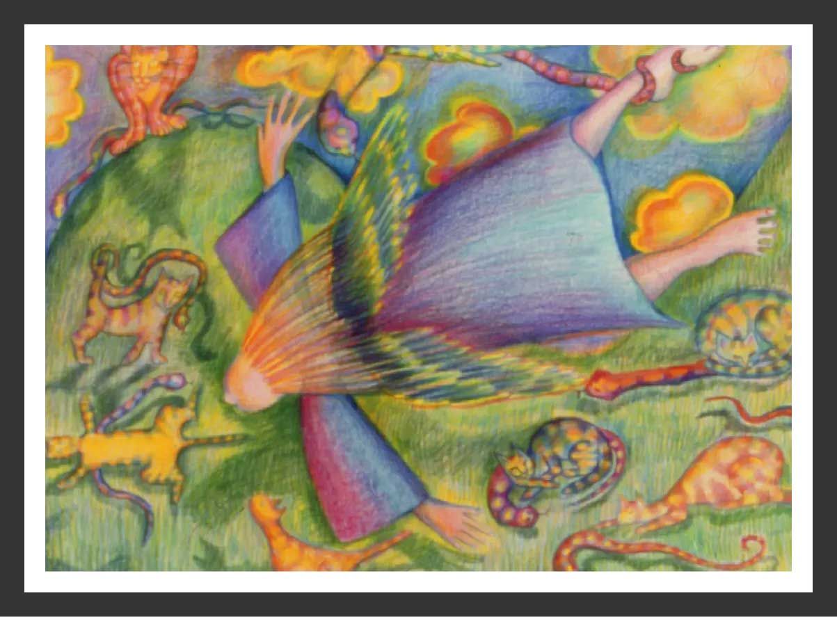 22” x 30” Prisma Colors on hot press paper, - original $2100.00