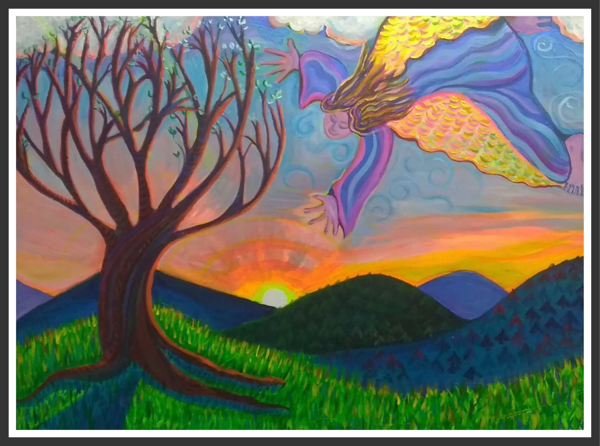 48” x 36” acrylic on stretched canvas $2100.00