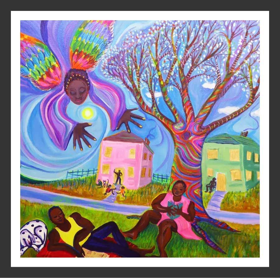 36”x36” acrylic on stretched canvas- – original $2100.00 