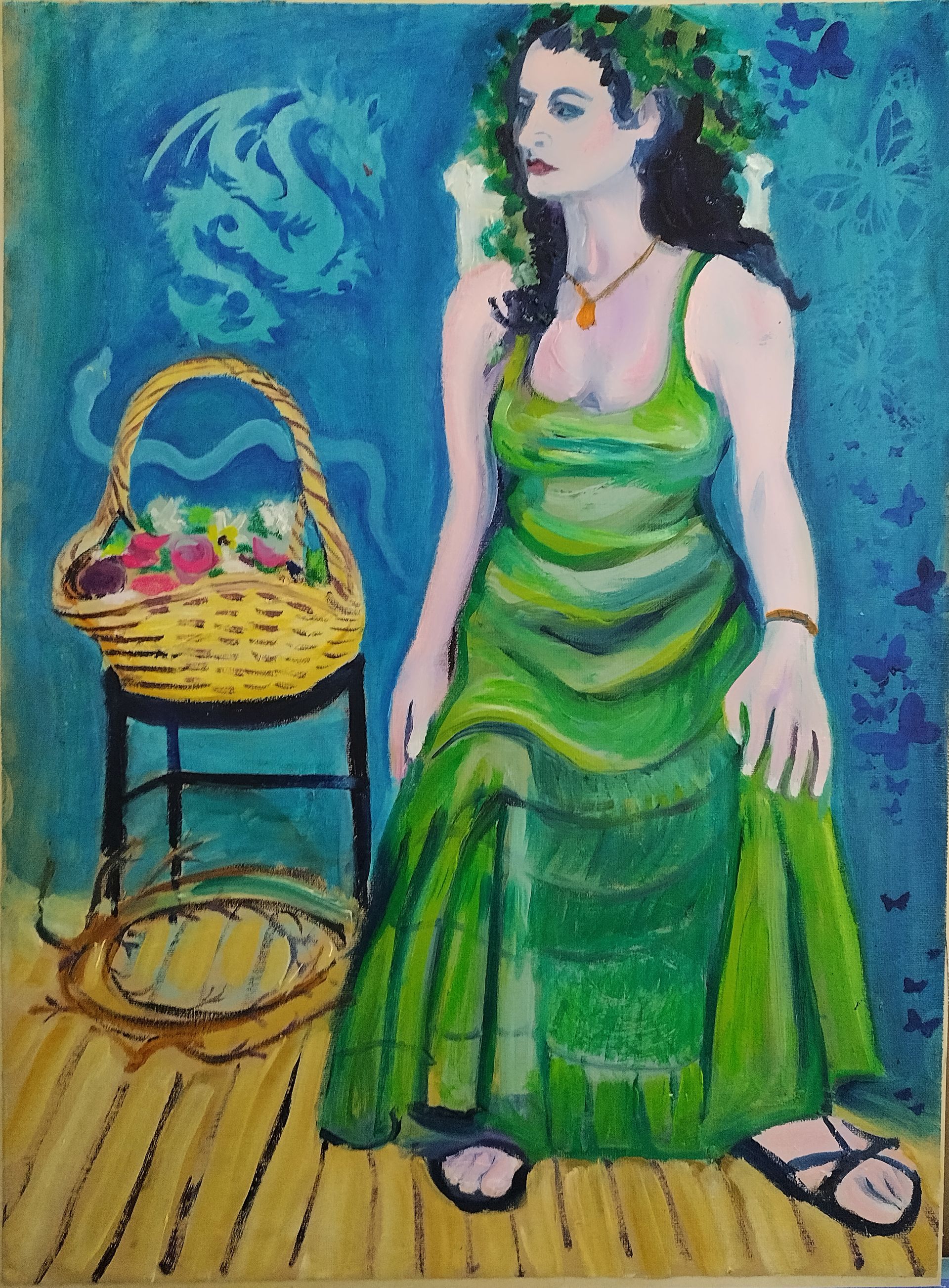 18”x 24” – oil paint & cold wax on painted birch panel 	reproductions available