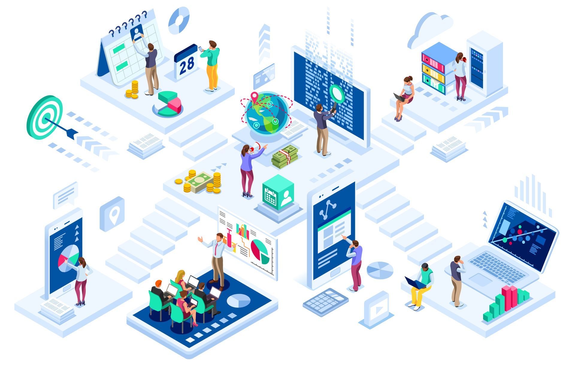 Illustration Virtual Office