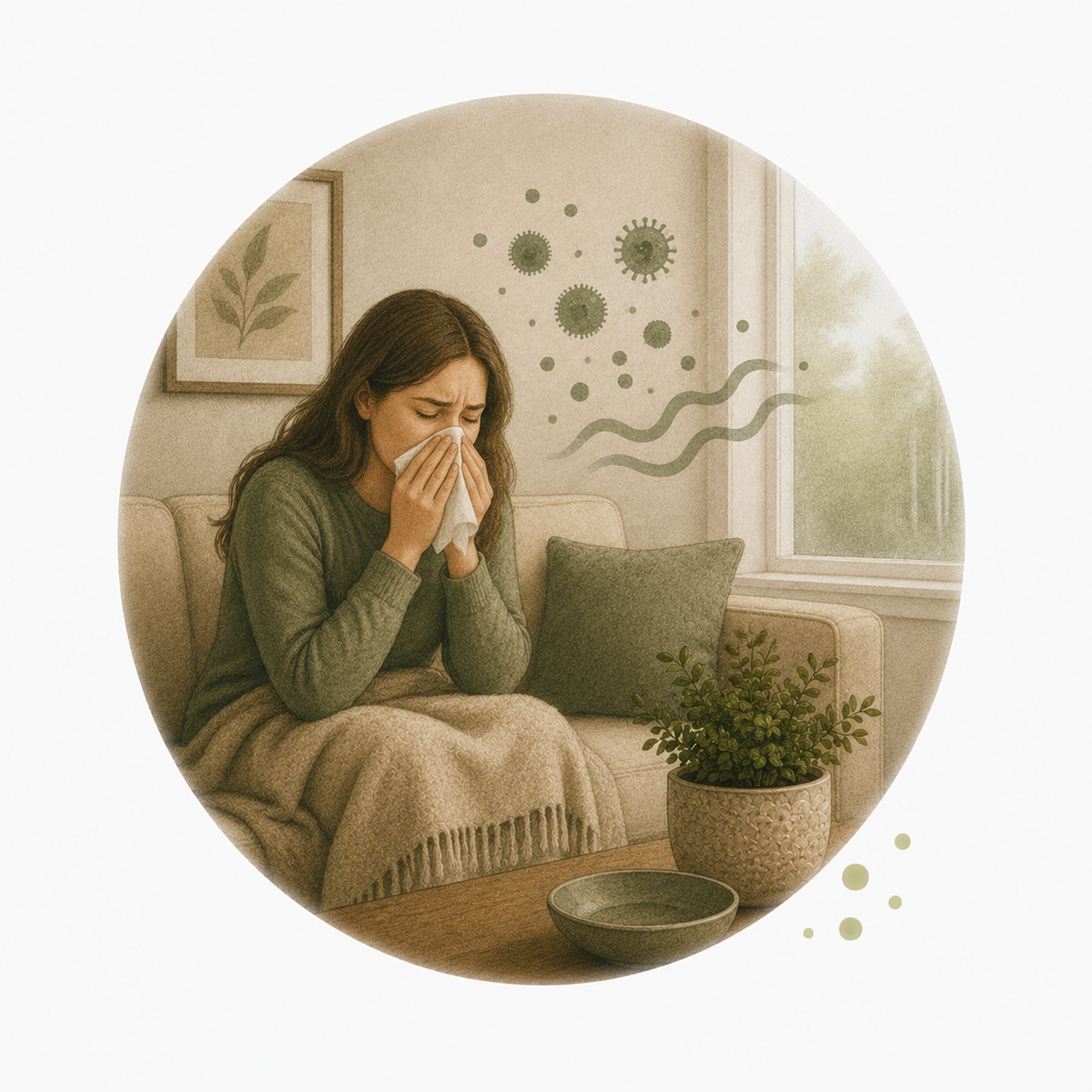 Allergy symptoms that worsen indoors