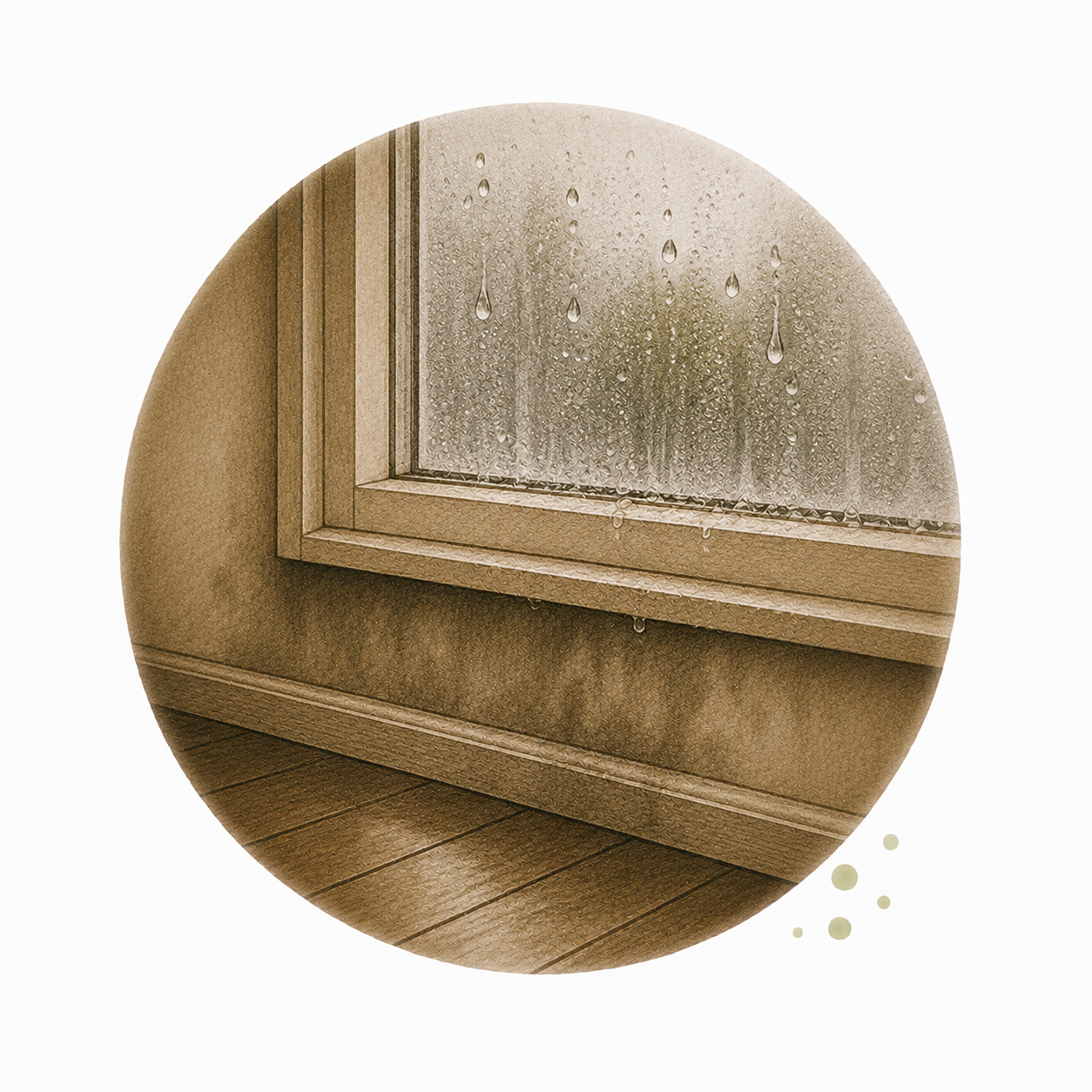 Increased indoor humidity or condensation