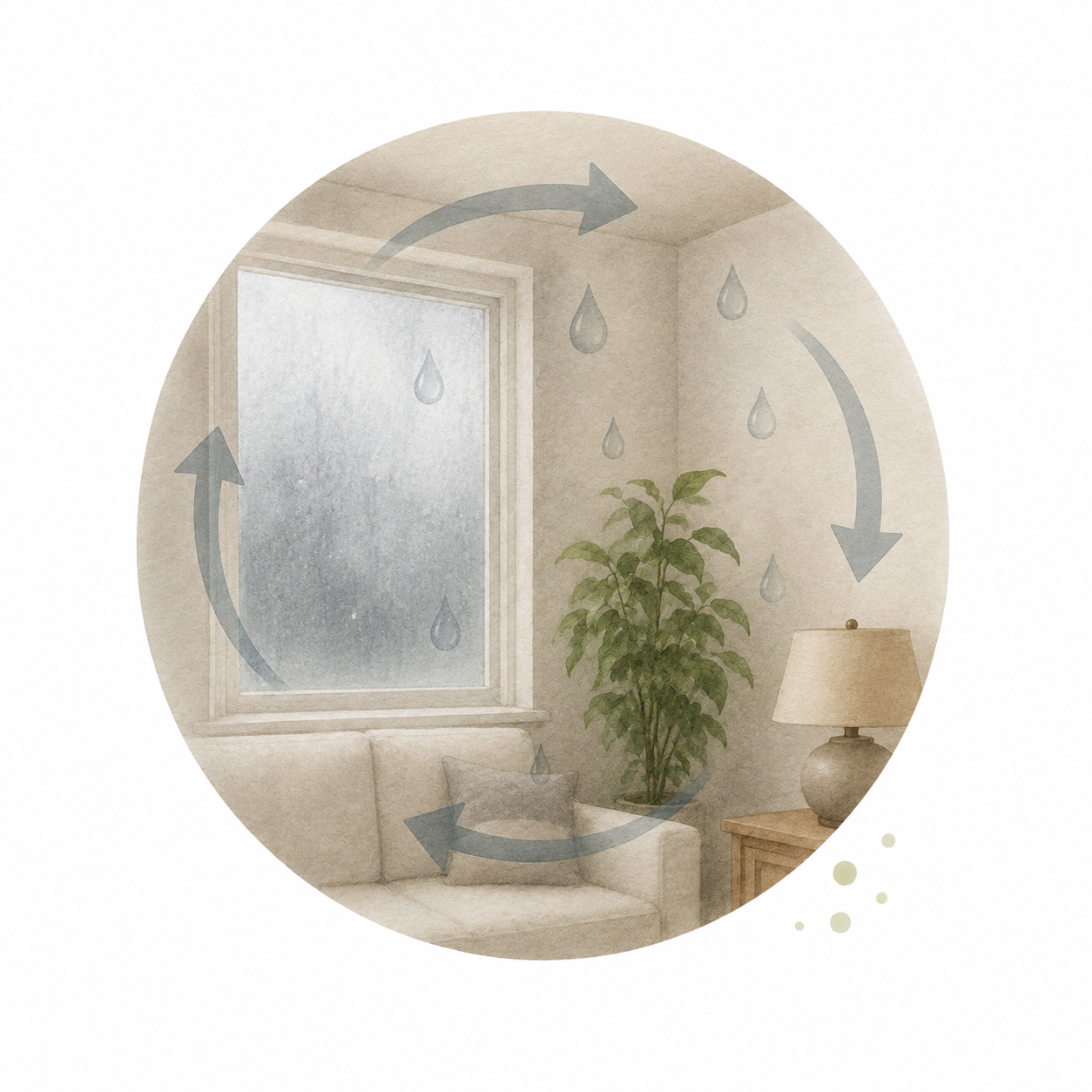 Increased indoor humidity or poor air circulation
