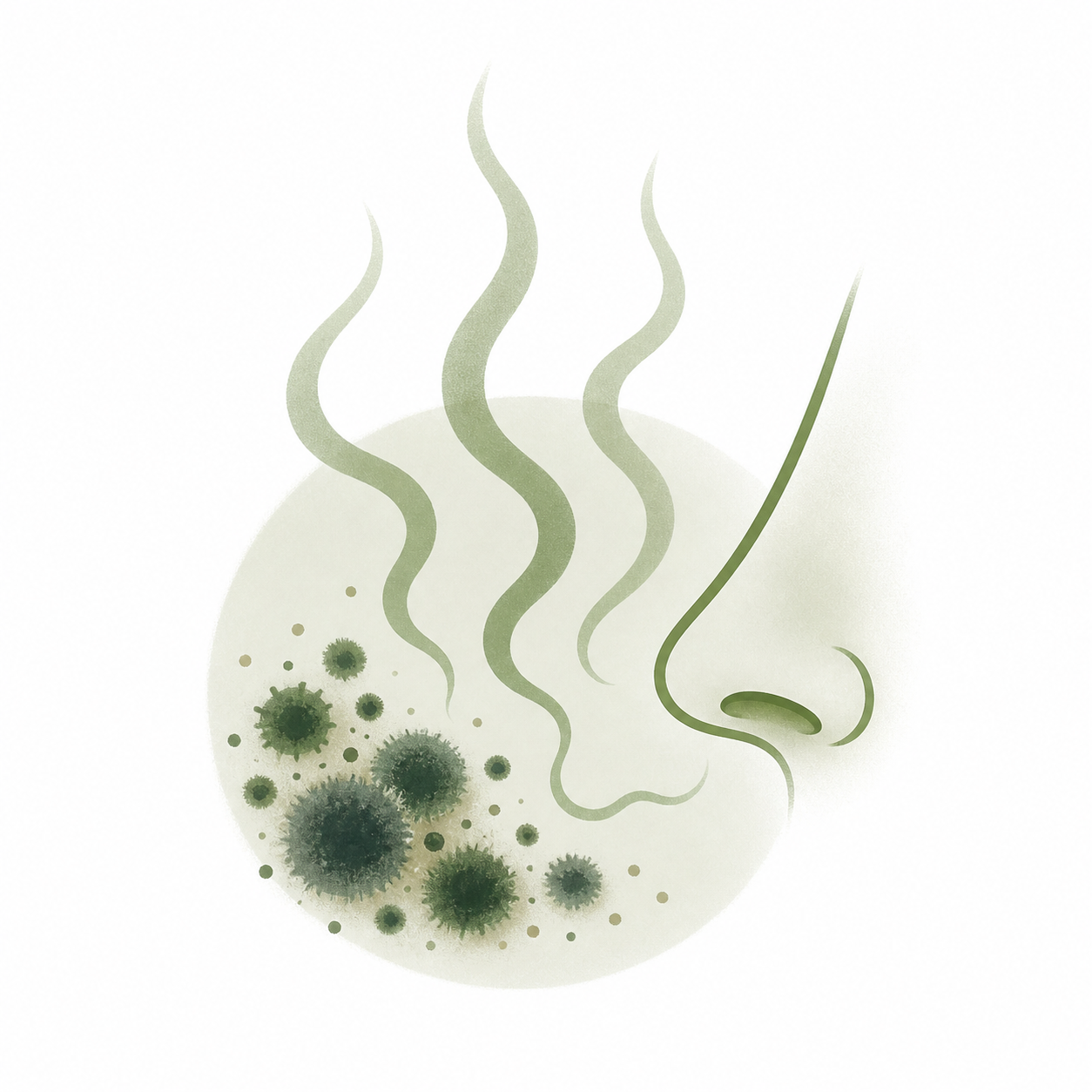 Musty or damp odors that don’t go away