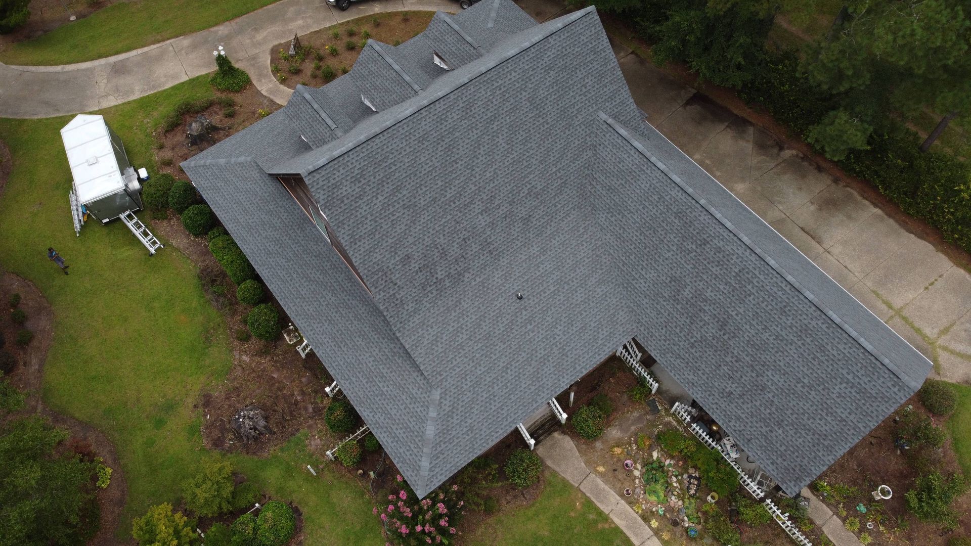 Completed residential roofing services in Porter's Neck, NC