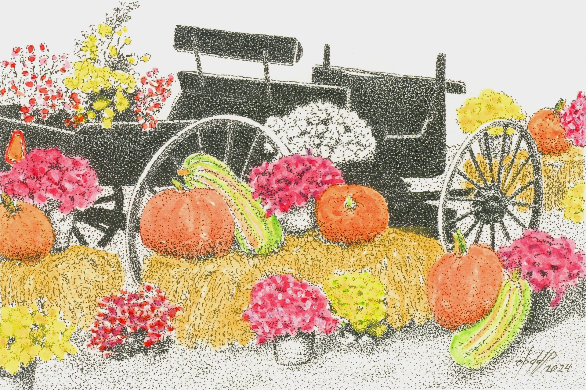 Buggy With Flowers