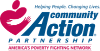 a logo for the community action partnership america 's poverty fighting network