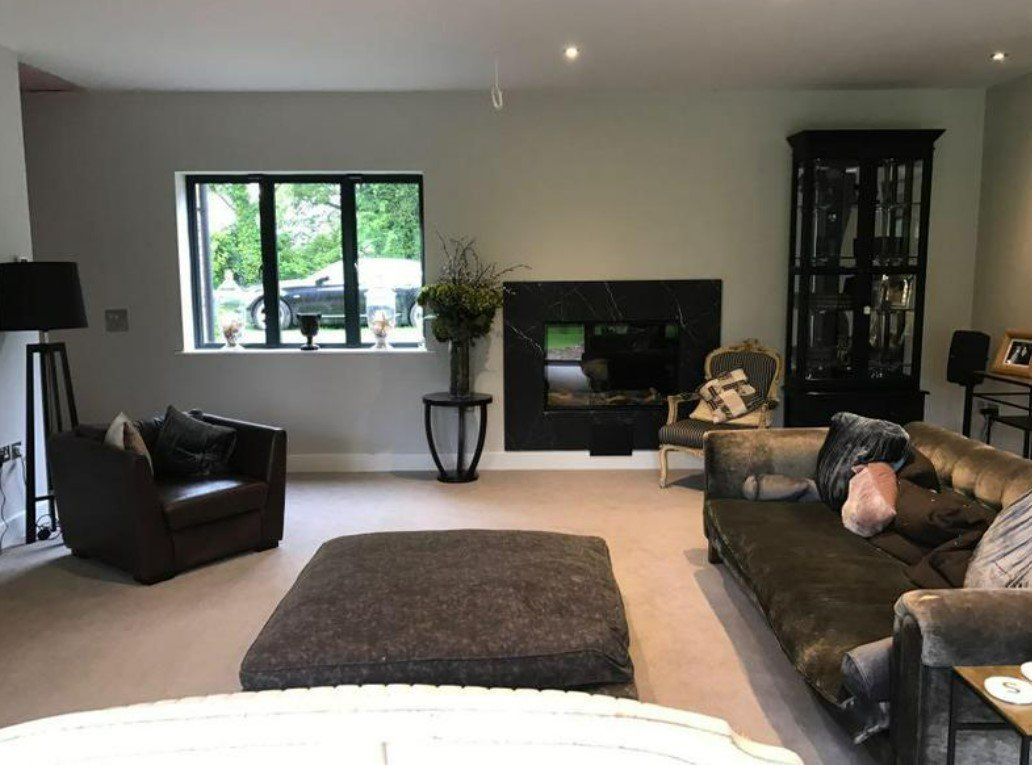 A picture of a living room decorated by Painters and Decorators Glasgow