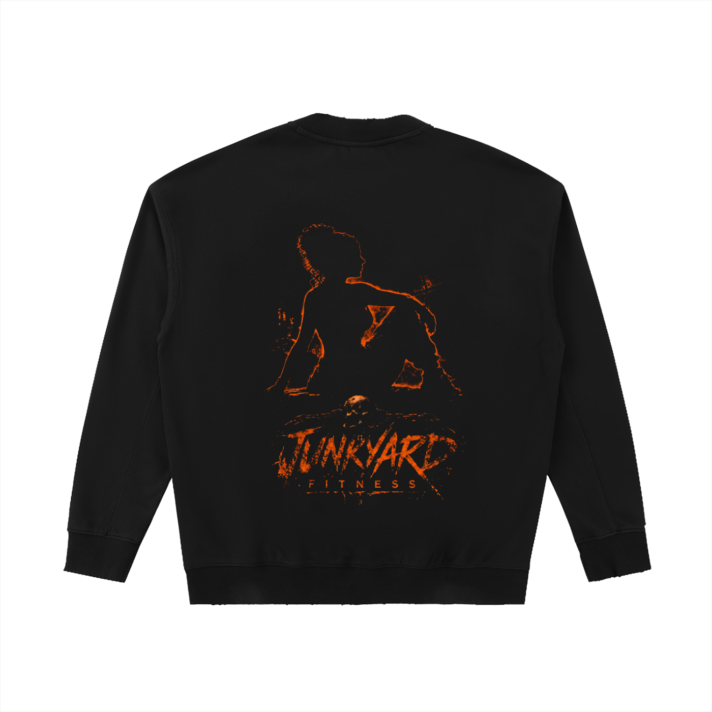 Silhouette Drop Shoulder Crewneck Sweatshirt