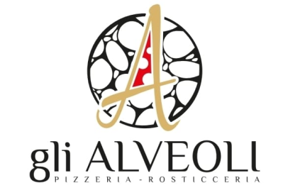 Logo for Gli Alveoli Pizzeria: stylized letter