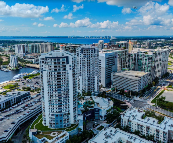 Tampa Florida condominium buildings undergoing luxury remodeling renovations