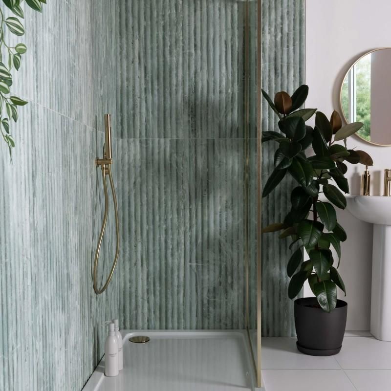 Textured or structures finish tile and flooring installation.