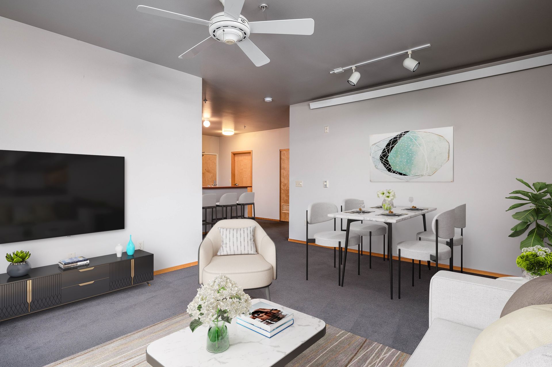 modern living area