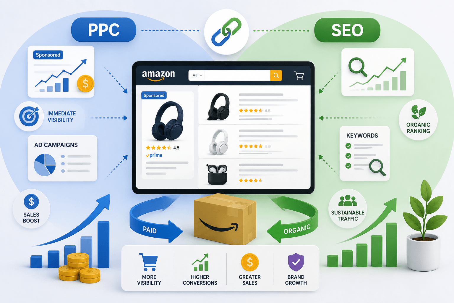 Amazon SEO and PPC: Why Paid and Organic Strategies Must Work Together