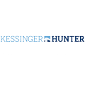 KESSINGER HUNTER logo in light blue and dark blue on a white background