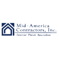 Mid-America Contractors, Inc. logo with blue house icon and text “Interior Finish Specialist”