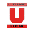 Red U logo with