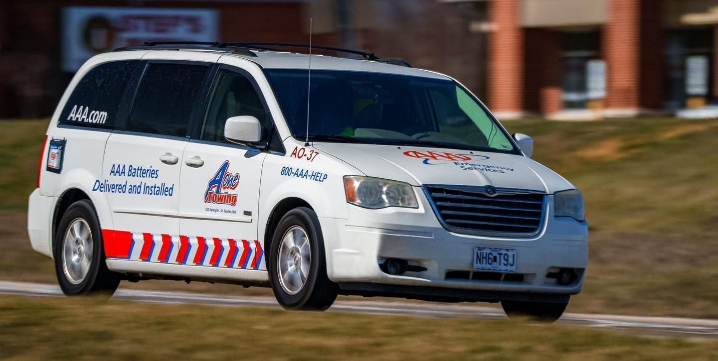 White minivan with White minivan with
