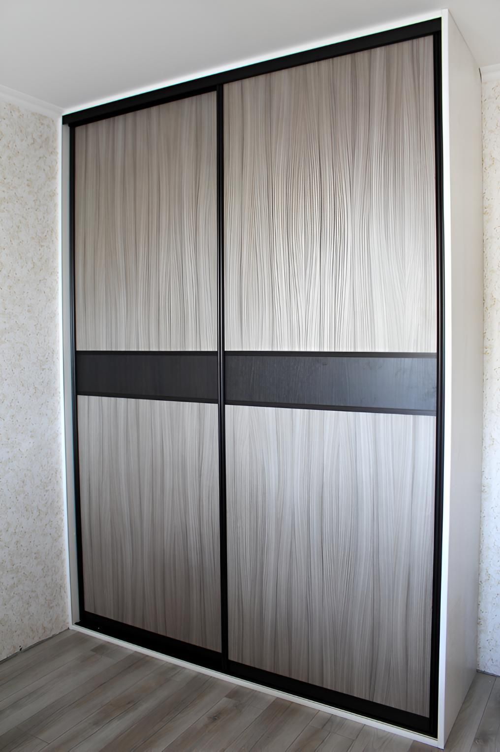 Large Sliding Door Wardrobe With a Black Trim — Ezi Slide - Glass, Sliding, Track & Security Doors Repair in Gold Coast, QLD