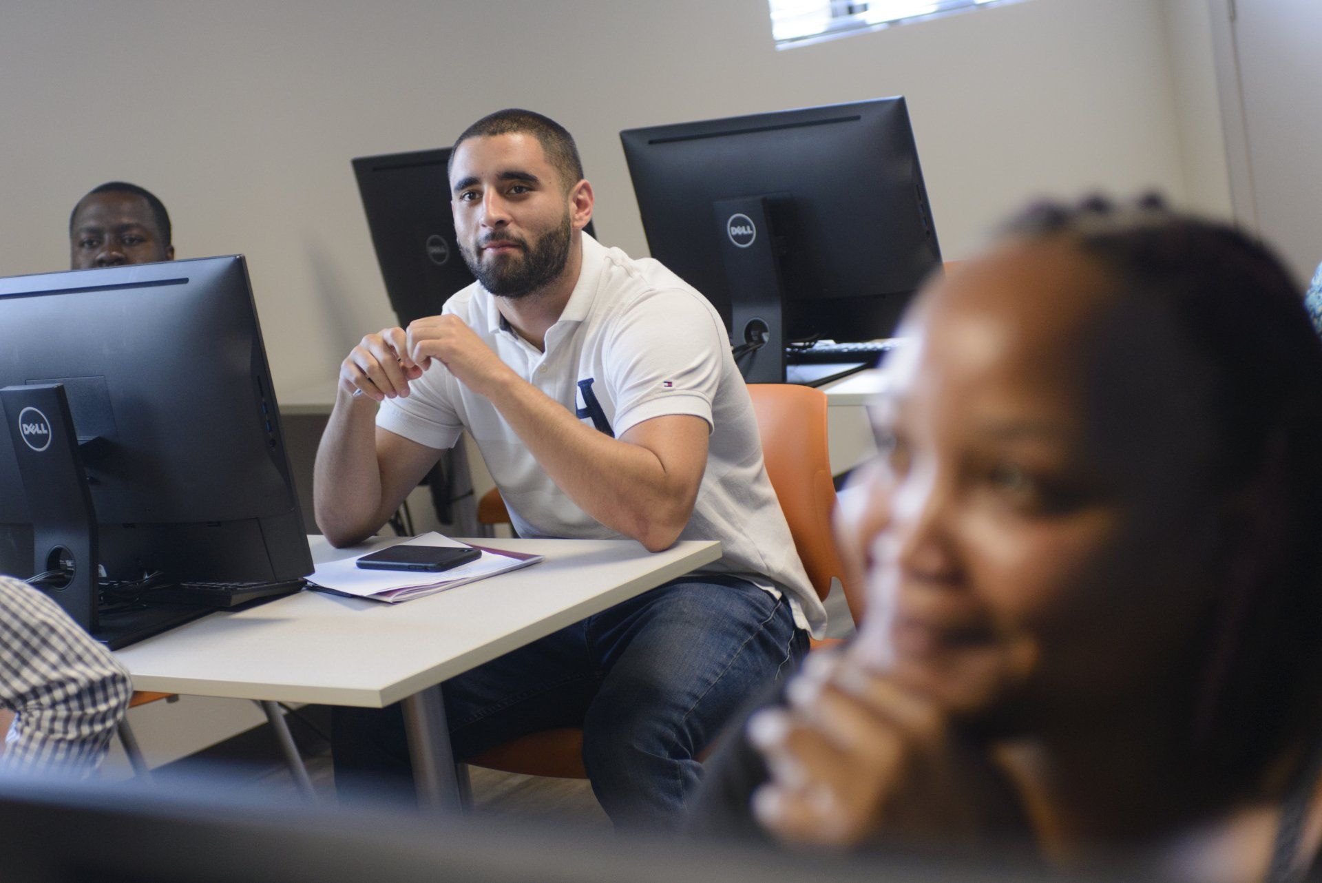 students in class