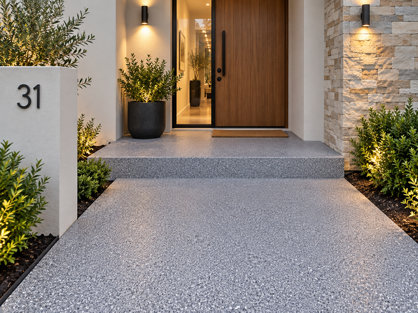 Spraycrete driveway in Melbourne