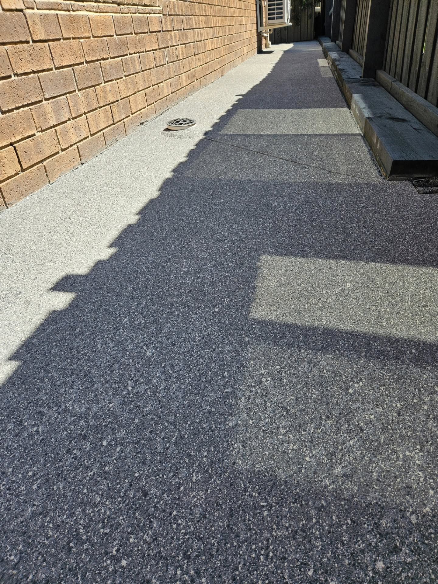After Concrete restoration of side of house in Berwick Victoria