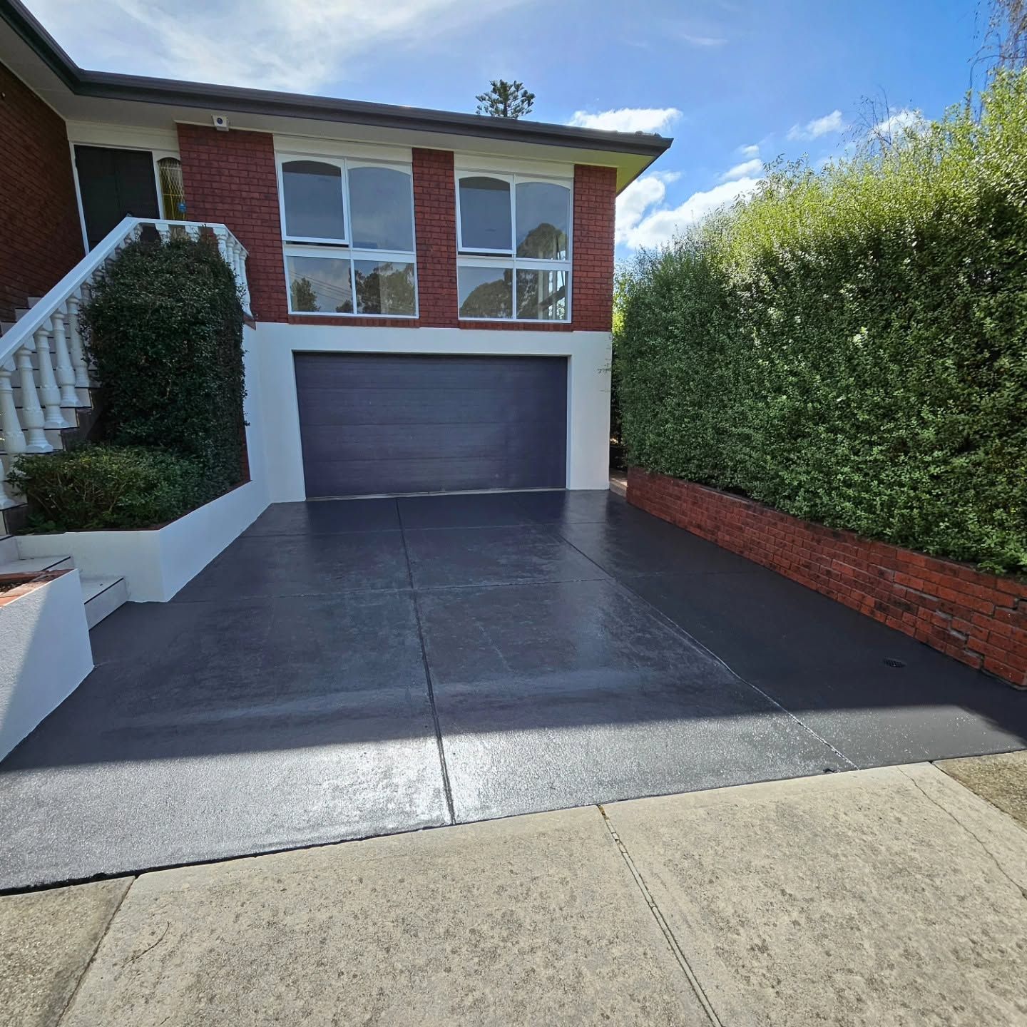 After concrete driveway restoration and resurfacing in Balwyn North