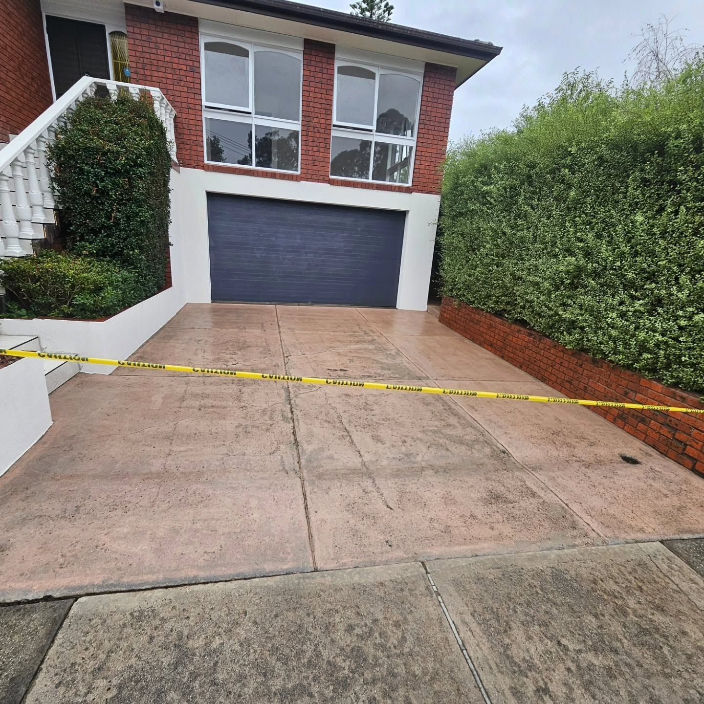 Before concrete resurfacing in Balwyn North