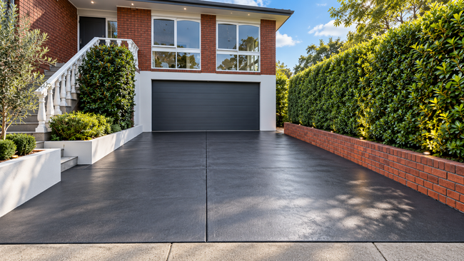Concrete resurfacing of driveway in Melbourne