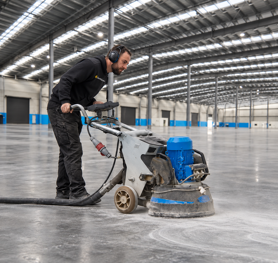 Grind and Seal of warehouse