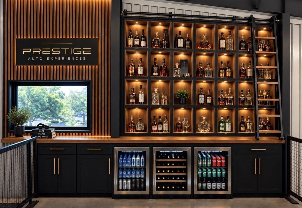 Luxurious private members lounge with premium bar and intimate seating