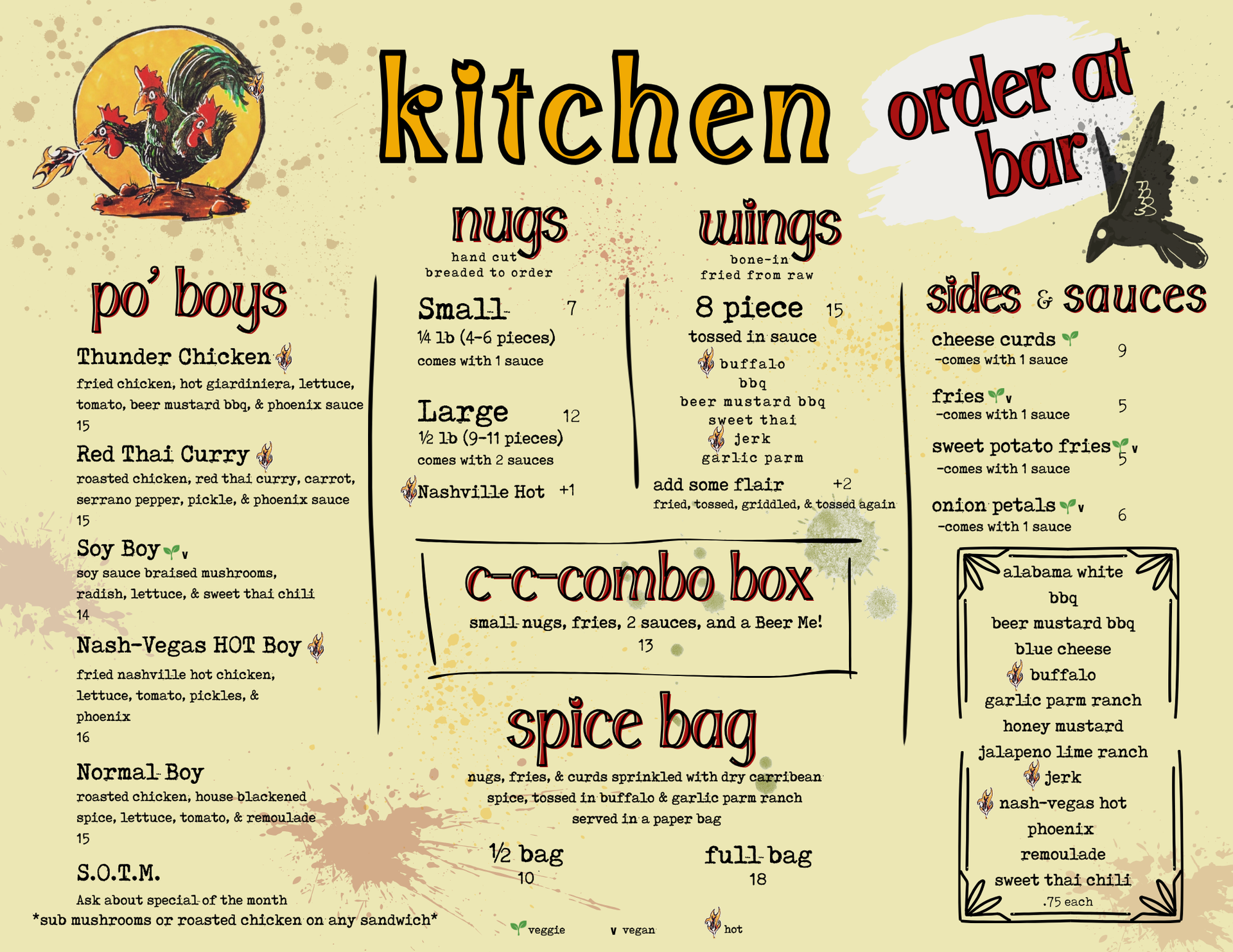Kitchen Menu