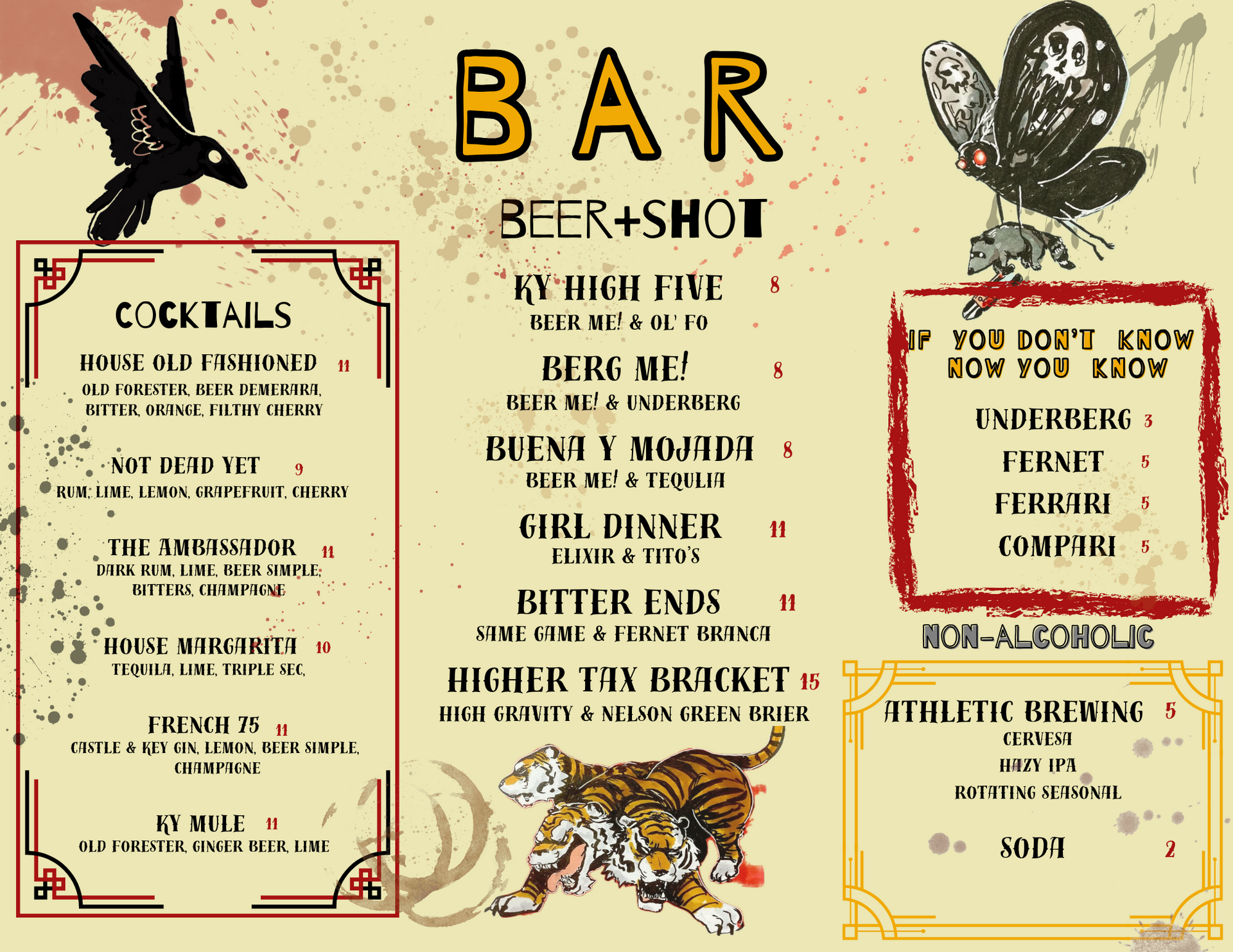 Bar Menu