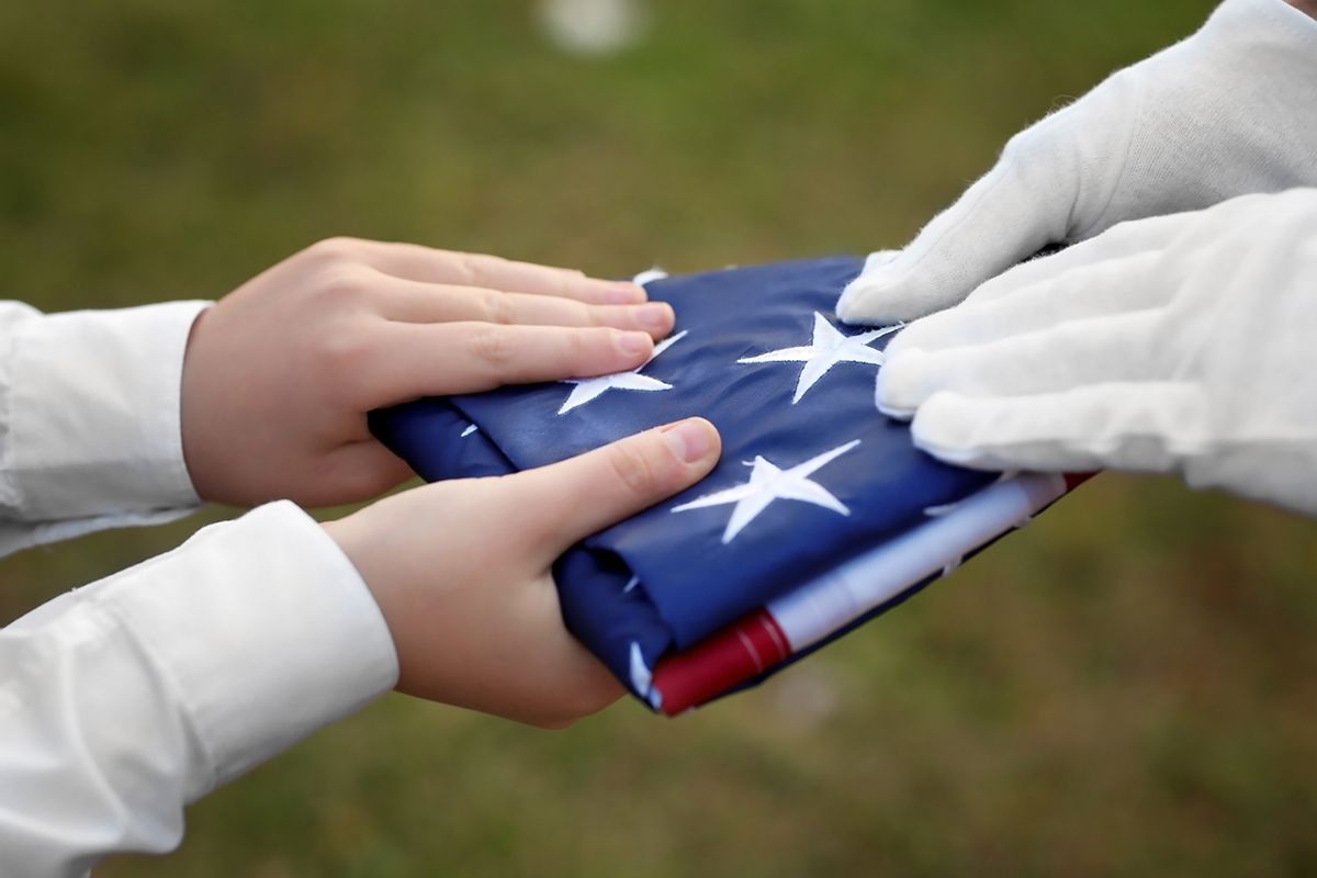 Veteran Burial in Cemetery