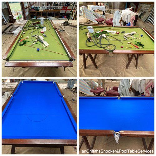 Pool table restoration