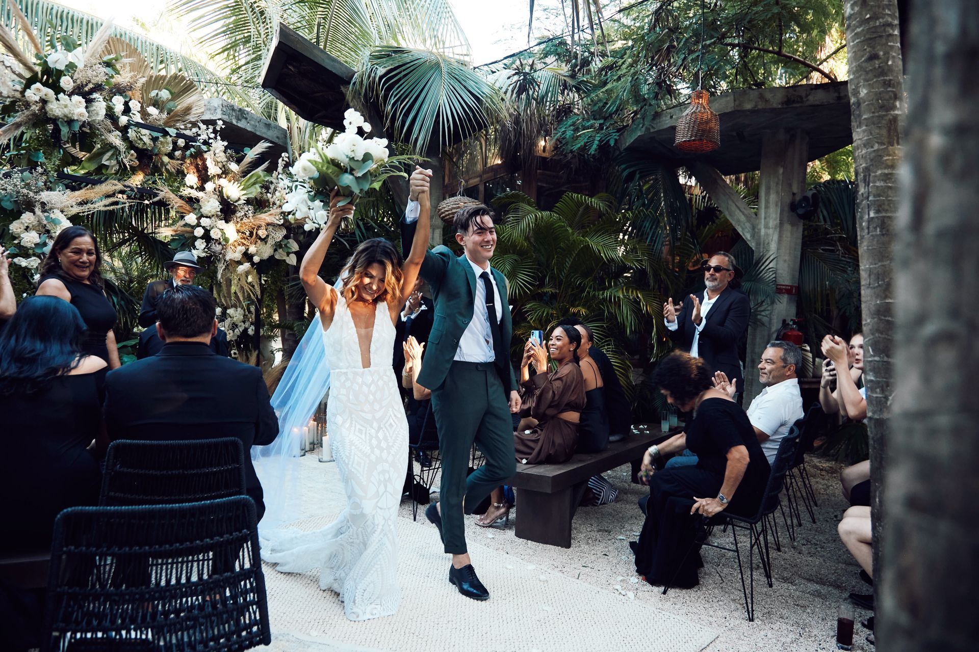 Wedding at WILD Tulum restaurant