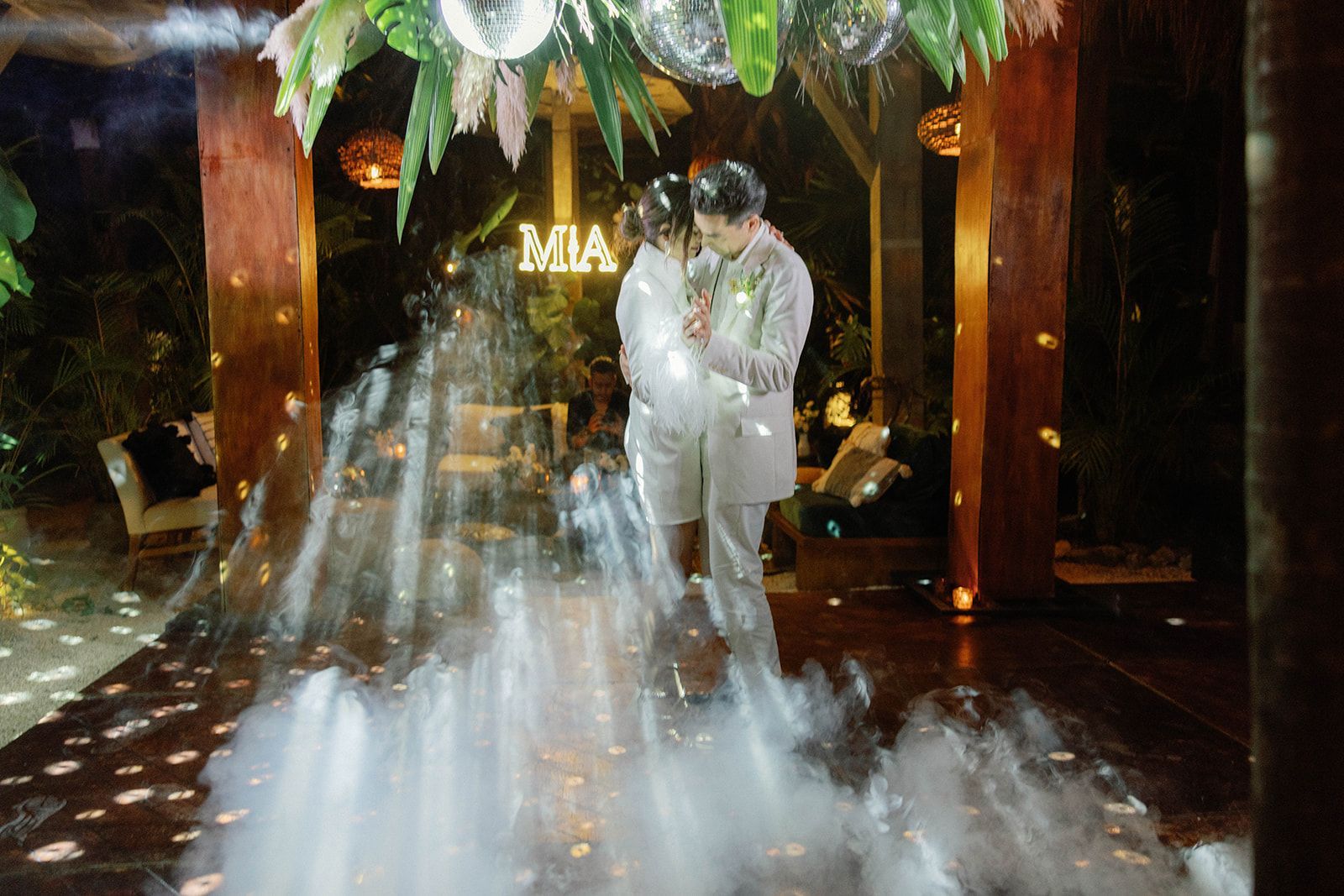 Wedding celebration at WILD Tulum restaurant