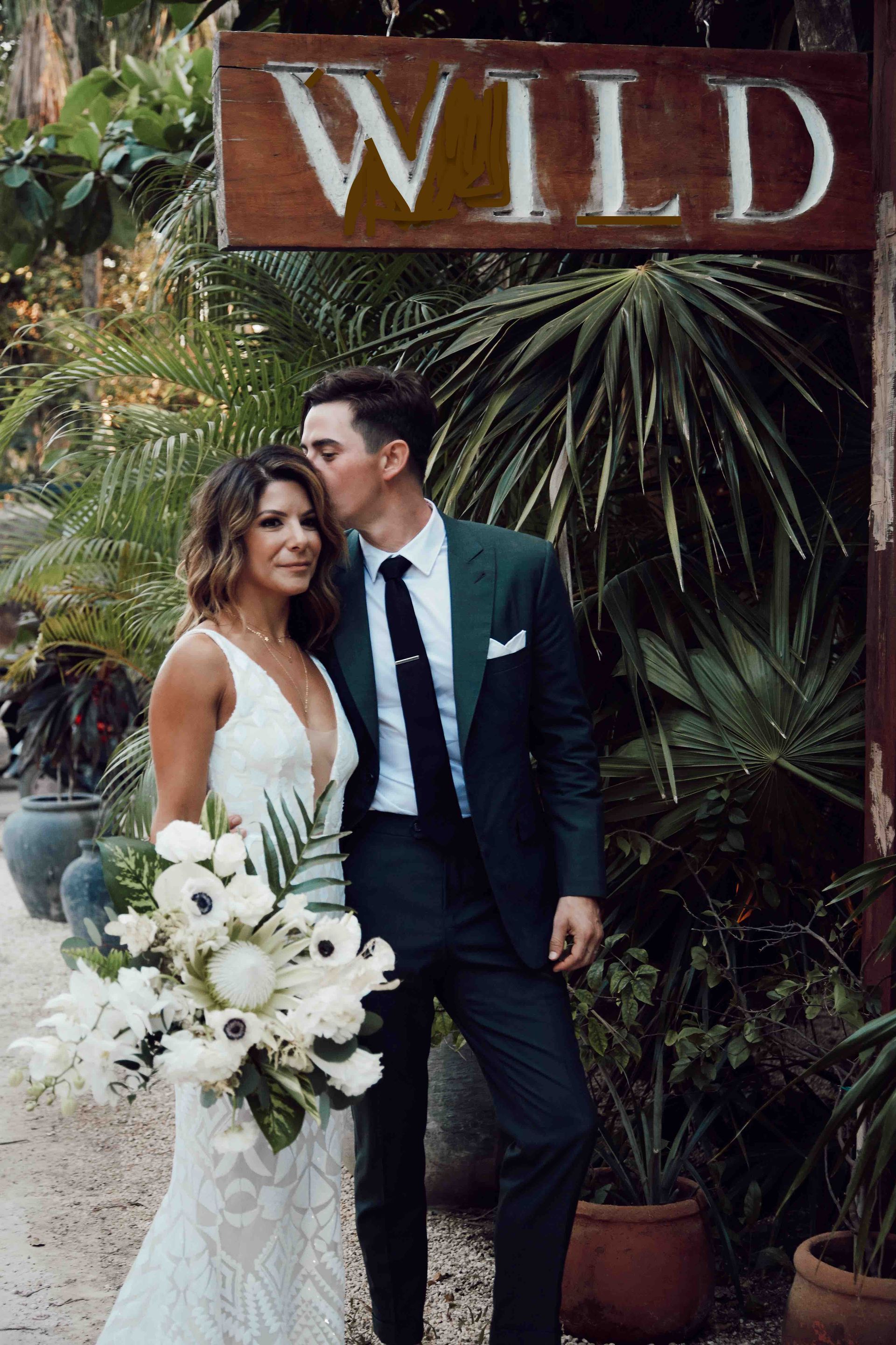 Wedding at WILD Tulum restaurant