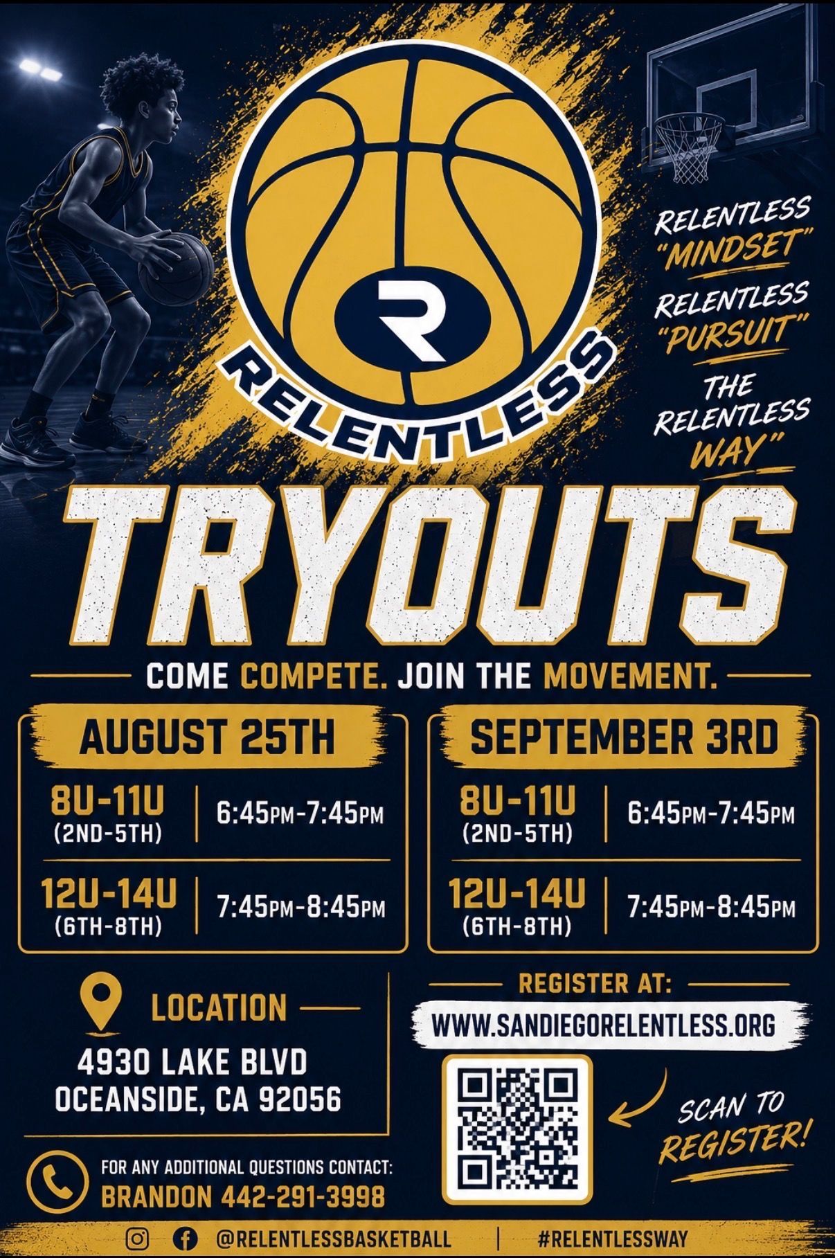 Elementary & Middle School Tryouts Flyer