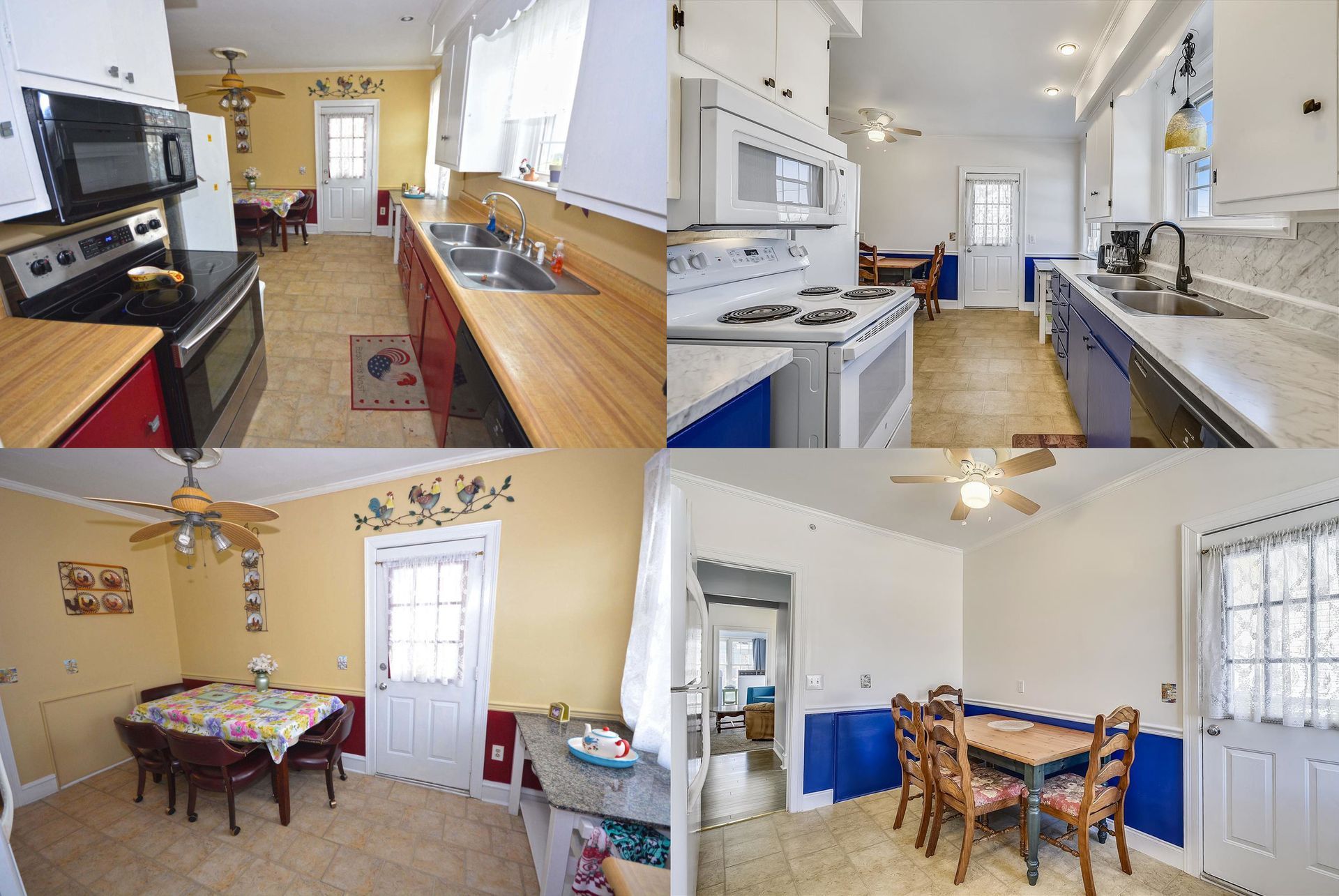 Kitchen and dining room remodel collage in Ocean City MD