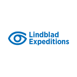 Lindblad Expeditions blue logo with eye icon and company name