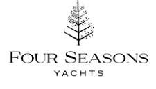 Four Seasons Yachts logo with stylized tree icon and black text on white background