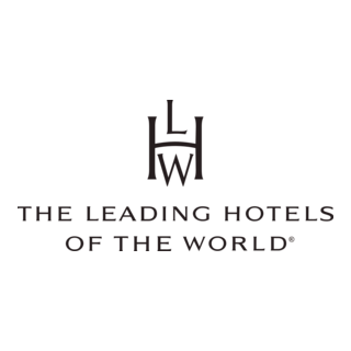 The Leading Hotels of the World logo in black on a white background
